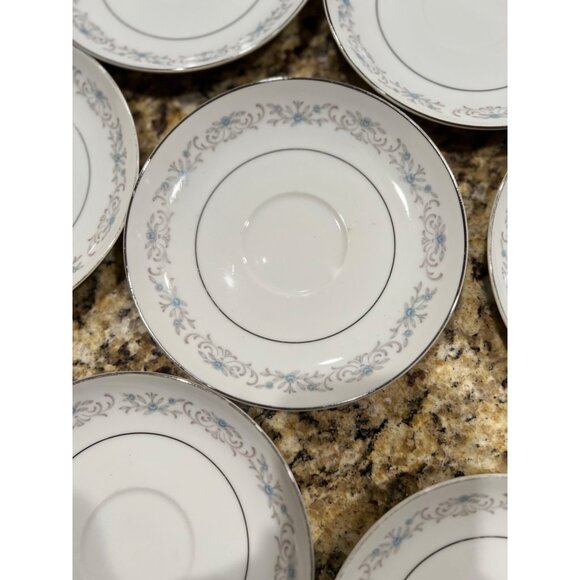 Mikasa Fine China - Deborah 8291 Pattern - 10 Saucers - Picture 3 of 5